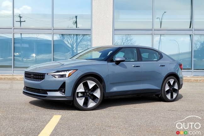 Exterior design of 2023 Polestar 2